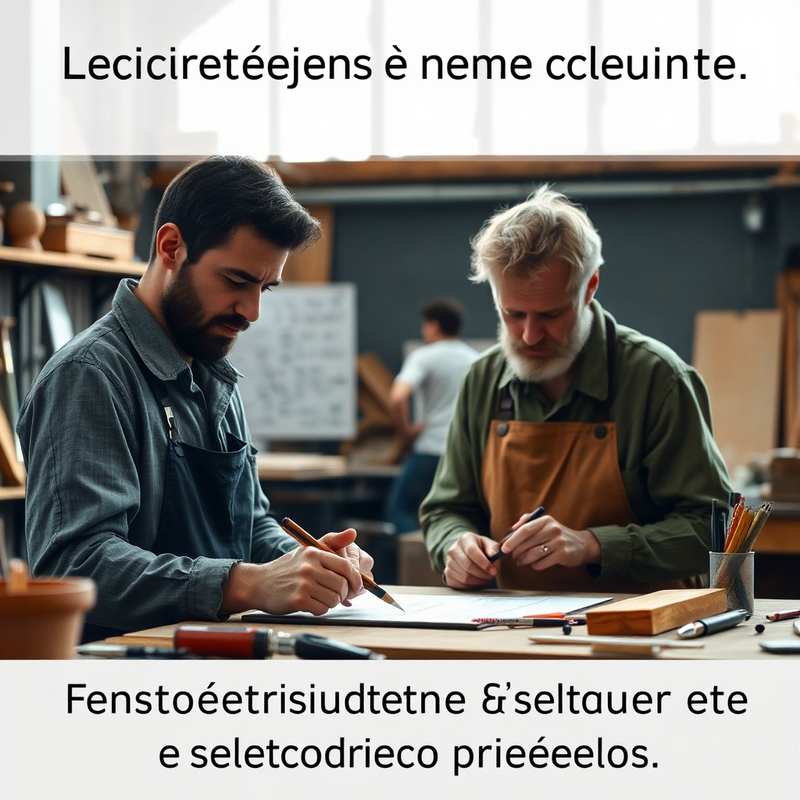 Artisan utilisant des outils numériques pour optimiser son atelier.