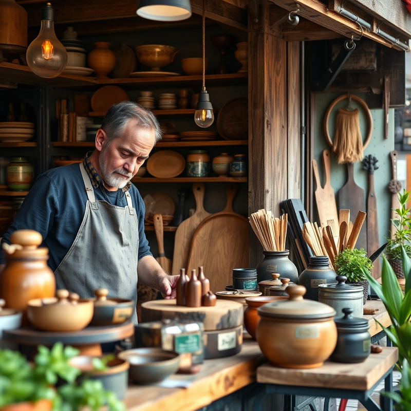 Artisan local présentant son travail sur Google My Business.