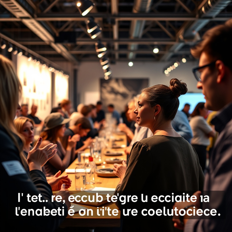 Un événement de réseautage pour artisans, favorisant les échanges et les collaborations.