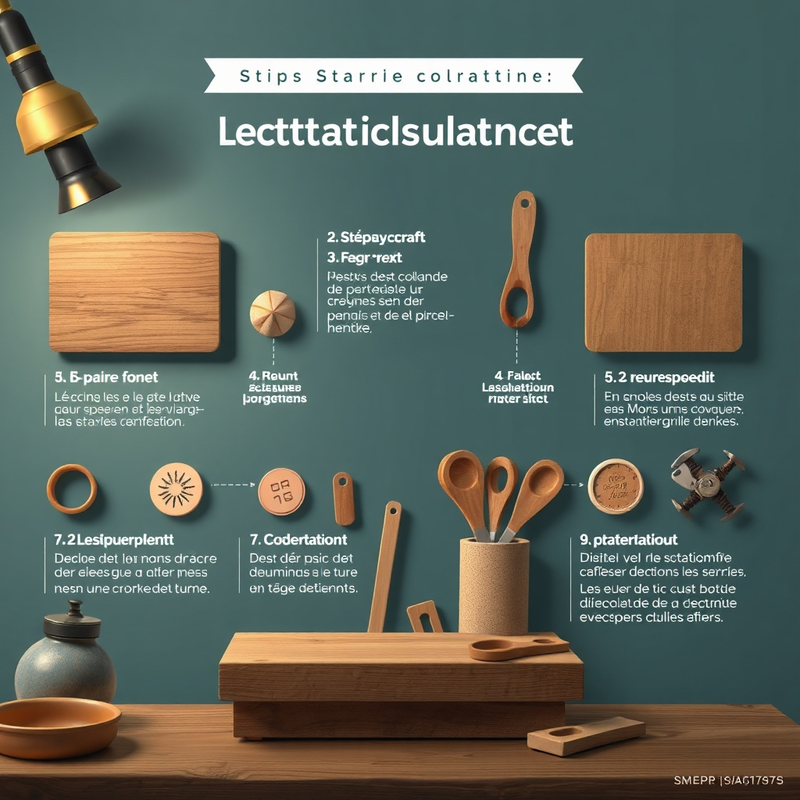 Illustration des étapes clés pour lancer une activité artisanale.